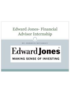 Edward Jones, Financial Advisor Internship