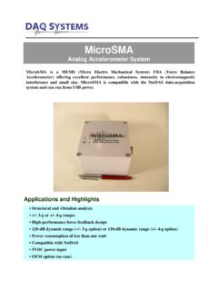 MEMS Force-Balance Accelerometer MicroSMA