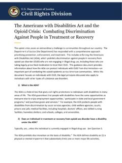 The Americans with Disabilities Act and the Opioid Crisis ...