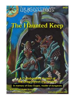 The Haunted Keep - Dragonsfoot