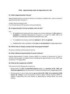 FAQs Apprenticeship under the Apprentices Act, 1961