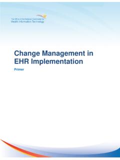 Change Management in EHR Implementation
