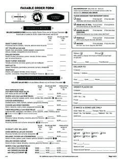 FAXABLE ORDER FORM DELIVERY/PICK-UP PLEASE CHECKMARK YOUR ...