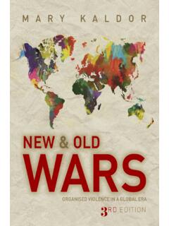 New and Old Wars - cuni.cz