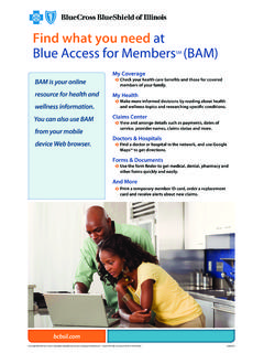 Find what you need at Blue Access for MembersSM (BAM)