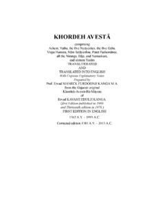 KHORDEH AVESTĀ - AVESTA -- Zoroastrian Archives