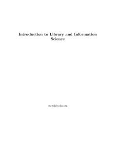 IntroductiontoLibraryandInformation Science