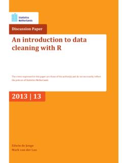 An introduction to data cleaning with R