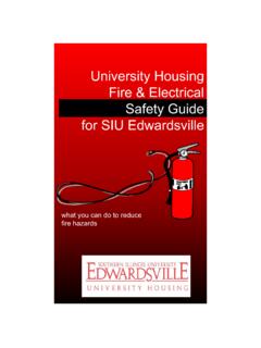 Fire &amp; Electrical Safety Guide - SIUE