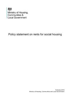 Policy statement on rents for social housing - GOV.UK