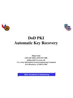 DoD PKI Automatic Key Recovery - MilitaryCAC