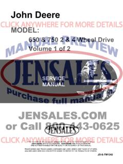 John Deere 650 | 750 Tractor Service Manual