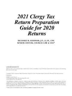 MMBB - 2021 Clergy Tax Return Preparation Guide for 2020 ...