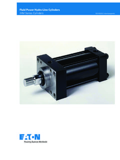 Fluid Power Hydro-Line Cylinders IHM Series Cylinders