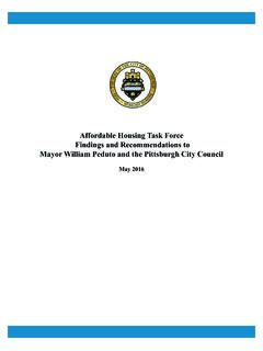 Affordable Housing Task Force Findings and …