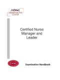 Certified Nurse Manager and Leader - AONE