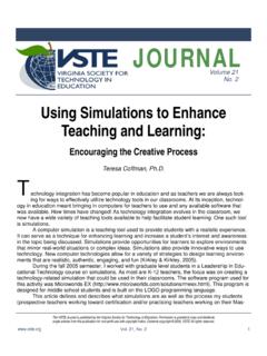 Using Simulations to Enhance Teaching and Learning
