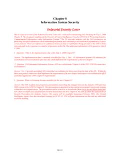 Chapter 8 Information System Security