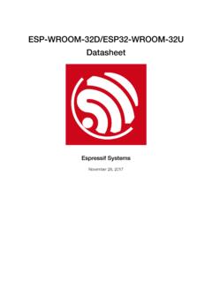 ESP-WROOM-32D/ESP32-WROOM-32U Datasheet - Empa