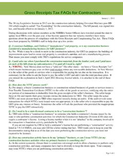 Gross Receipts Tax FAQs for Contractors - New Mexico Home …