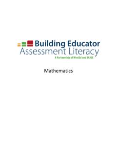 Mathematics - Performance Assessment Resource Bank
