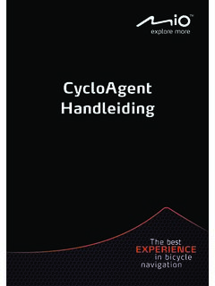 CycloAgent Handleiding - download.mio.com