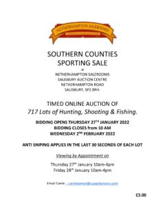 SOUTHERN COUNTIES SPORTING SALE