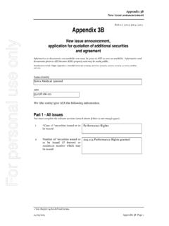 ASX Listing Rules Appendix 3B - New Issue …