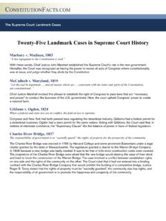 Twenty-Five Landmark Cases in Supreme Court History