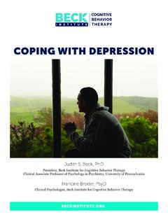 COPING WITH DEPRESSION