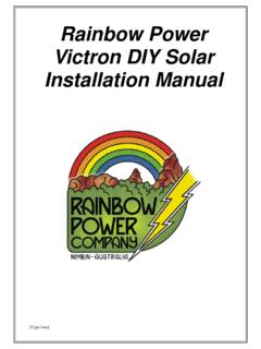Victron DIY installation manual - rpc.com.au