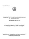 TAMIL NADU GOVERNMENT SER VANTS (CONDITIONS OF …