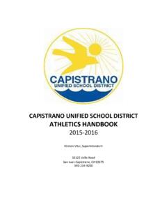 CAPISTRANO UNIFIED SCHOOL DISTRICT ... - …