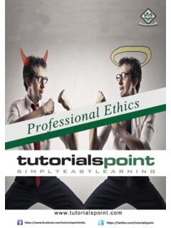 Professional Ethics - Tutorialspoint