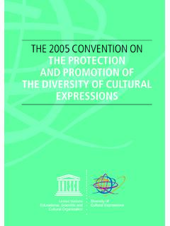The 2005 ConvenTion on the Protection and Promotion of …