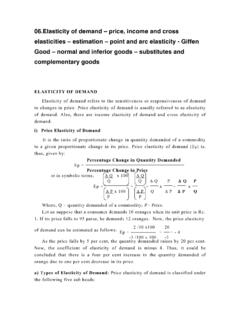 06.Elasticity of demand – price, income and cross ...