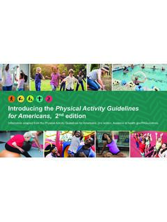Physical Activity Guidelines 2nd Edition Presentation - Health