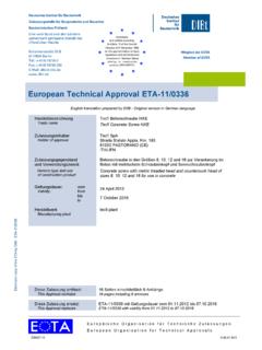 European Technical Approval ETA-11/0336 - ROCAST