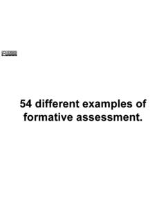 formative assessment. 54 different examples of