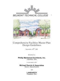 Comprehensive Facilities Master Plan Design Guidelines