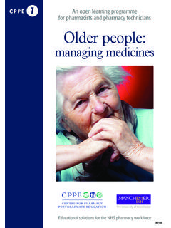 managing medicines - CPPE