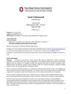 Excel 2 (Advanced) - glenn.osu.edu