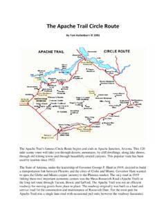 The Apache Trail Circle Route - AJPL