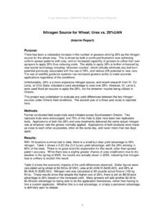 Nitrogen Source for Wheat; Urea vs. 28%UAN - …