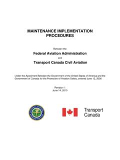 and Transport Canada Civil Aviation