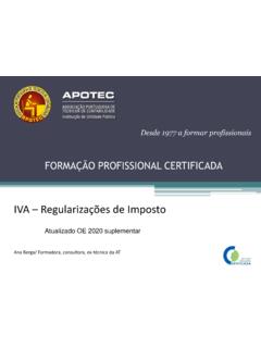 IVA Regulariza&#231;&#245;es de Imposto - APOTEC