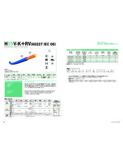 H05V-K RV 60227 IEC 06 World Wide Wire-Series
