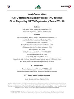 Next-Generation NATO Reference Mobility Model …