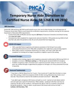 Temporary Nurse Aide Transition to Certified Nurse Aide ...