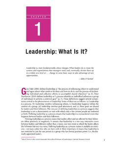 Leadership: What Is It? - SAGE Publications Inc